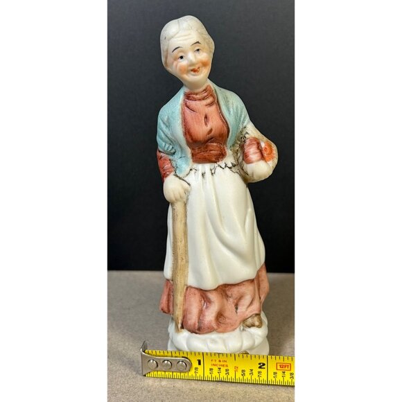 Vtg Homco Bisque Peasant Old Lady Figurines Elderly Farmers Home Decor -Set of 3 - Picture 6 of 10